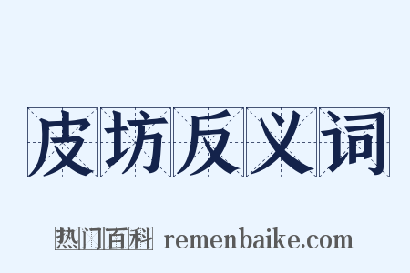皮坊反义词是什么意思的图片